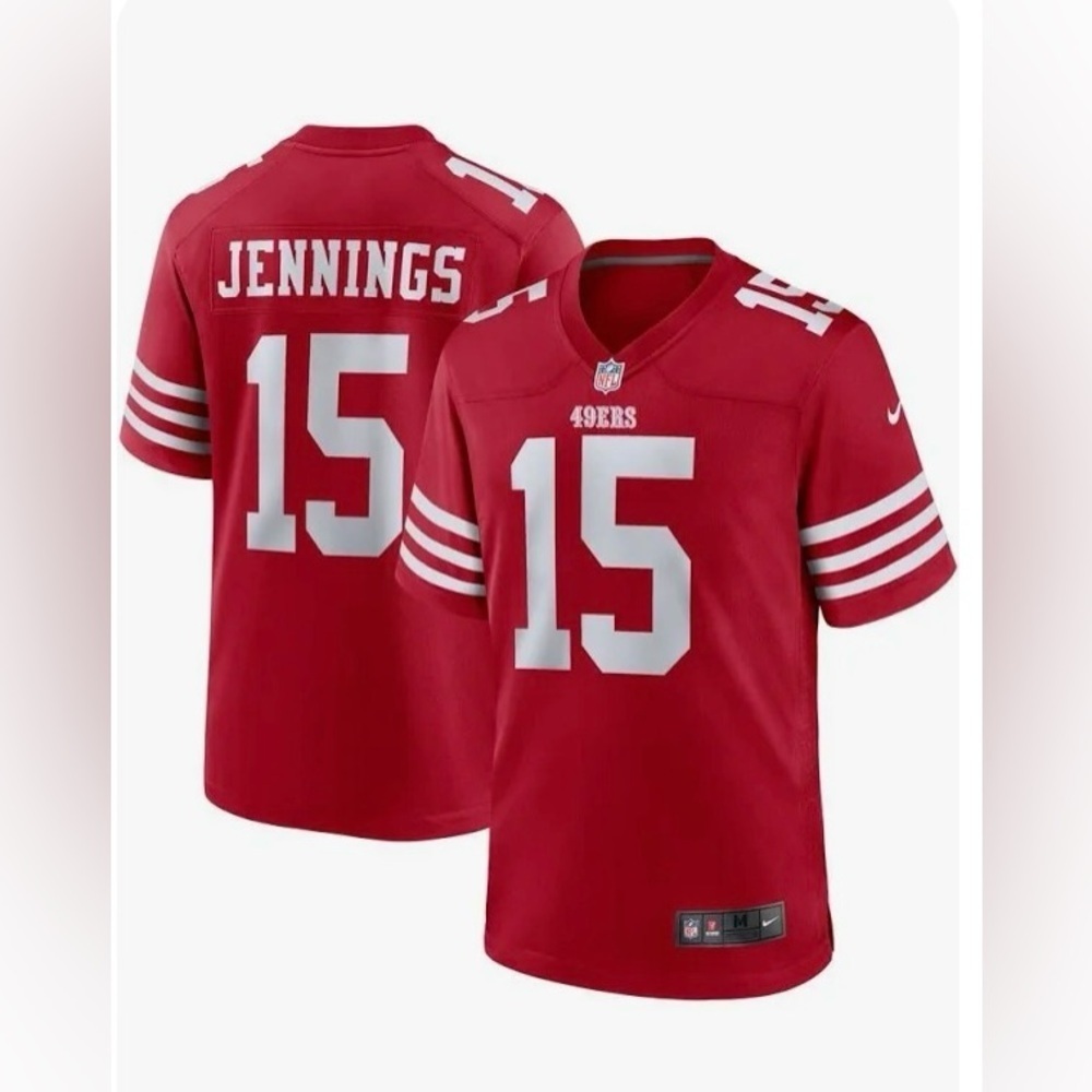 San Francisco 49ers Jauan Jennings Nike - NEW - Game Jersey - Scarlet. 2XL